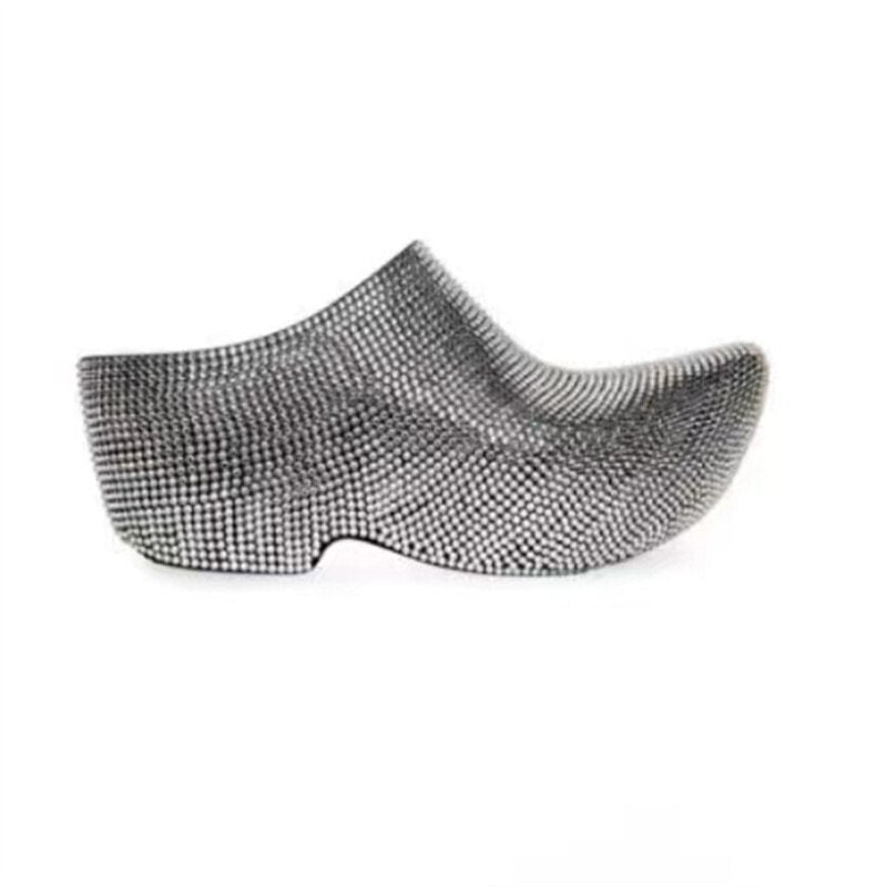 Stylish Crystal Half Slippers For Women Platform Shoes Luxury Designer Shoes Closed Toe Casual Elegant Ladies Mules Shoes