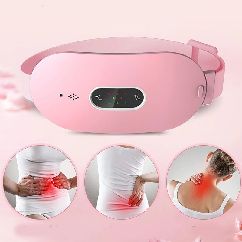 Women Menstrual Heating Pad Heating Massage Belt Abdominal Massager Warm Palace Electric Pain Relief Device