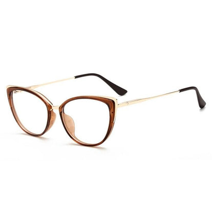 Anti-blue Light Cat Eye Spectacle Women Lens Glasses