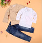 Arrival boys clothes set 3 pcs jacket + T + jeans kids European style loose-fitting costumes children's clothing