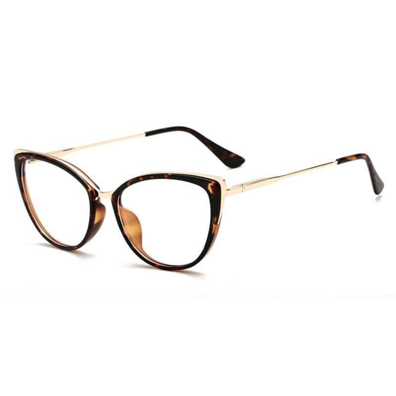 Anti-blue Light Cat Eye Spectacle Women Lens Glasses