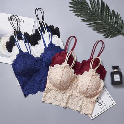 Arrival Women Push Up Wireless Lace Bra Top Women Plus Size Bralette Underwear Lingerie Full Cup