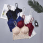 Women Push Up Wireless Lace Bra Top Women Plus Size Bralette Underwear Lingerie Full Cup