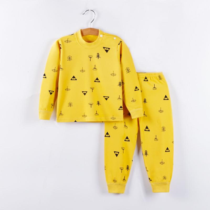 Autumn and winter children's autumn clothes heirloom kids cotton underwear, big children's long-sleeved trousers baby pajamas